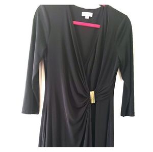 Calvin Klein Black and Gold Dress